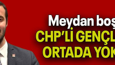Meydan boş CHP’Lİ GENÇLER ORTADA YOK!